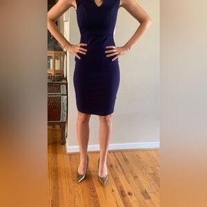 Elegant Navy Blue Women's Skirt